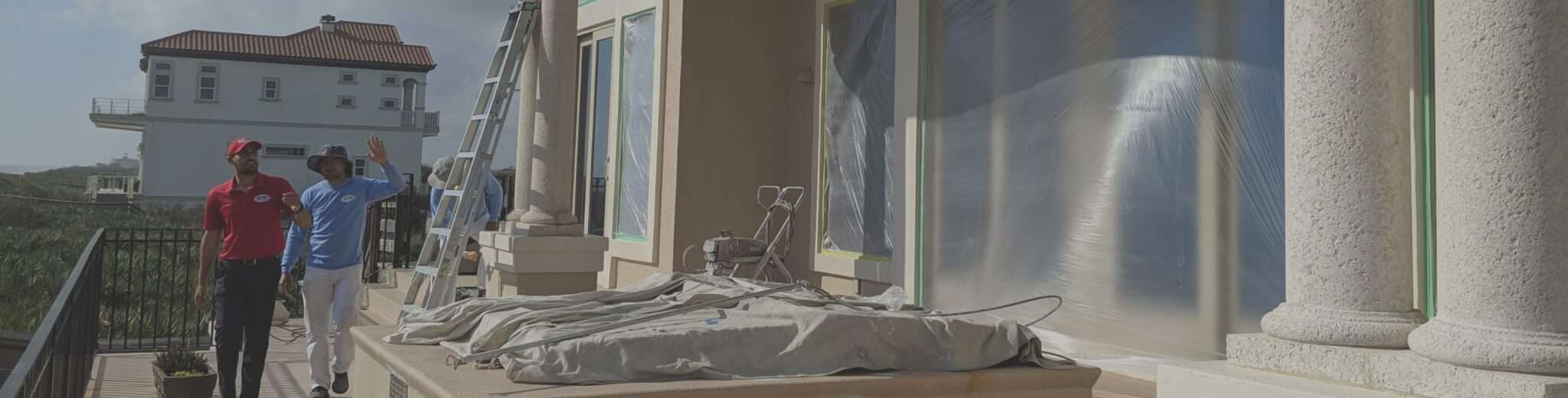 The Dr. Paint crew on a Palm Coast residential project