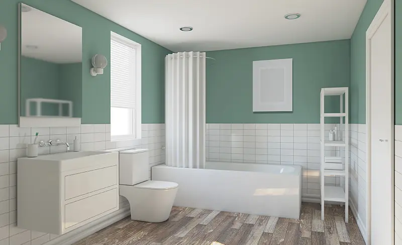 Freshly painted bathroom in Palm Coast, FL